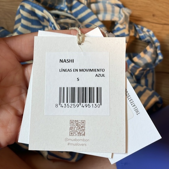 NWT Nashi Halter Top Blue - Size Small - Picture 4 of 4